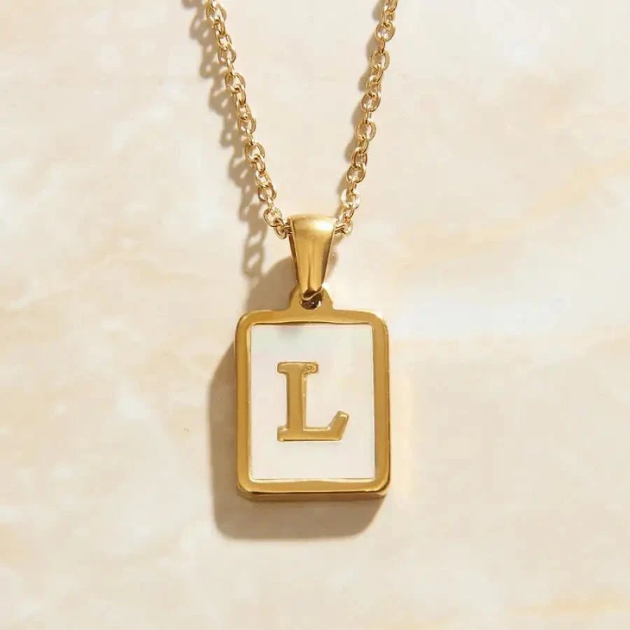 Golden Letter Necklace - madoucechérie