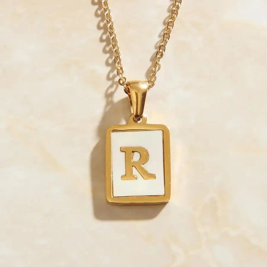 Golden Letter Necklace - madoucechérie