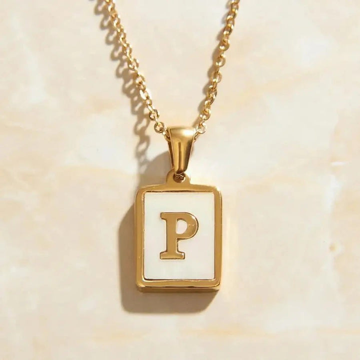 Golden Letter Necklace - madoucechérie